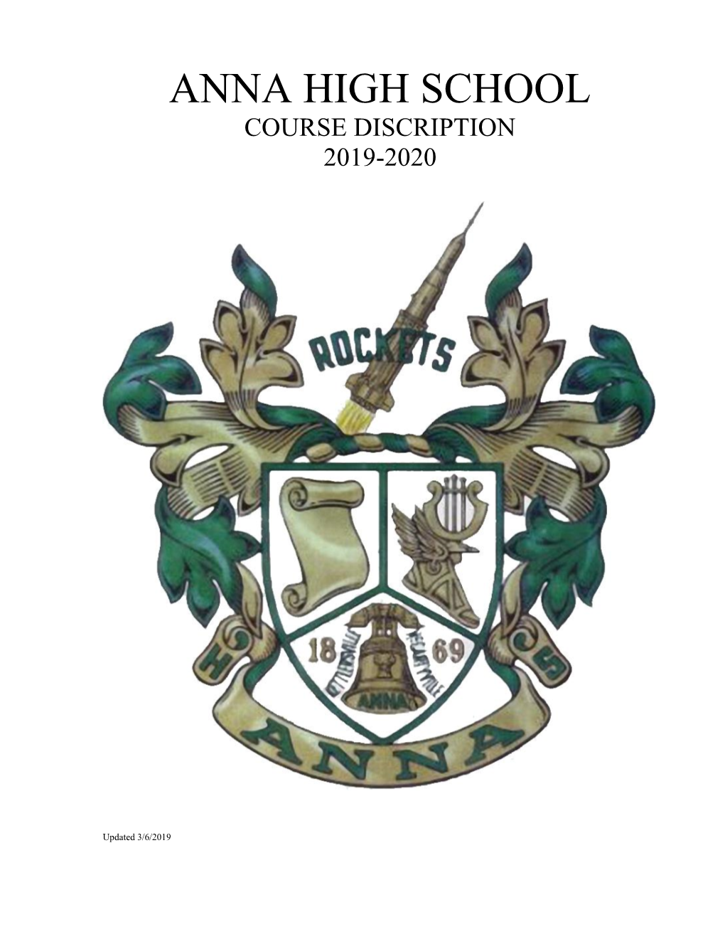 Anna High School Course Discription 2019-2020