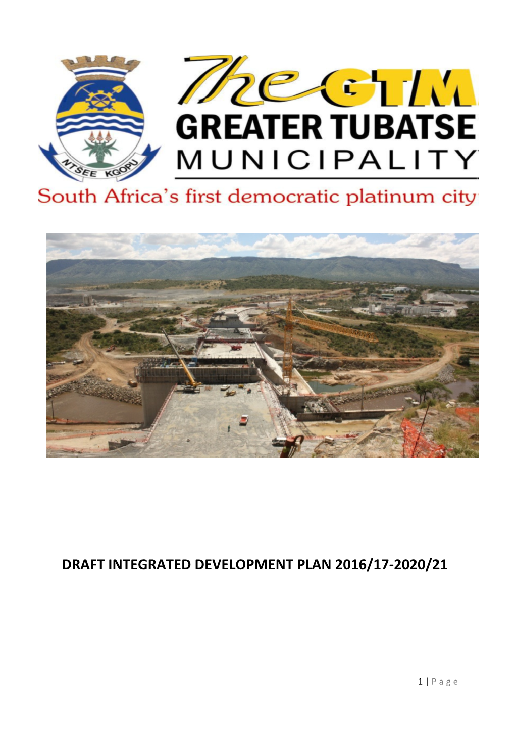 Draft Integrated Development Plan 2016/17-2020/21