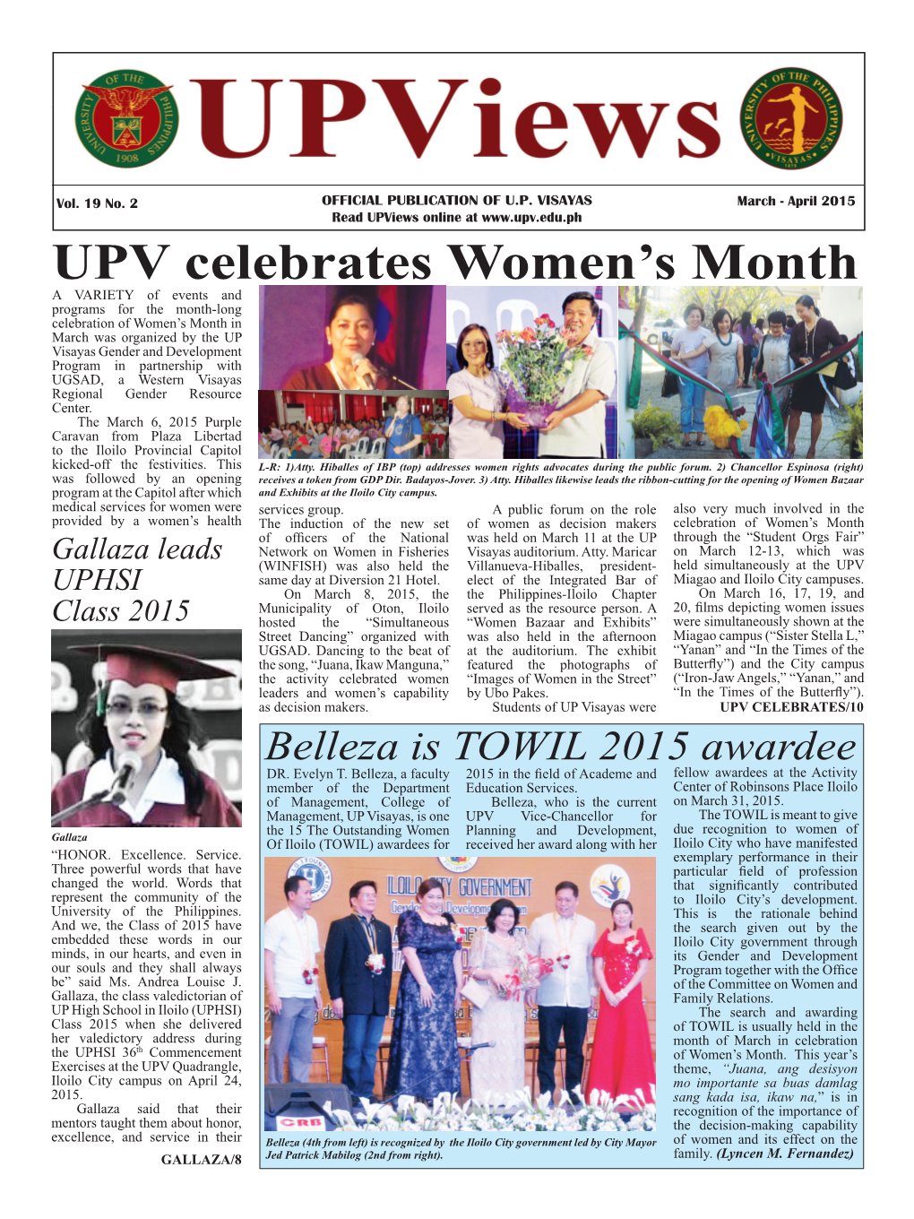 UPV Celebrates Women's Month