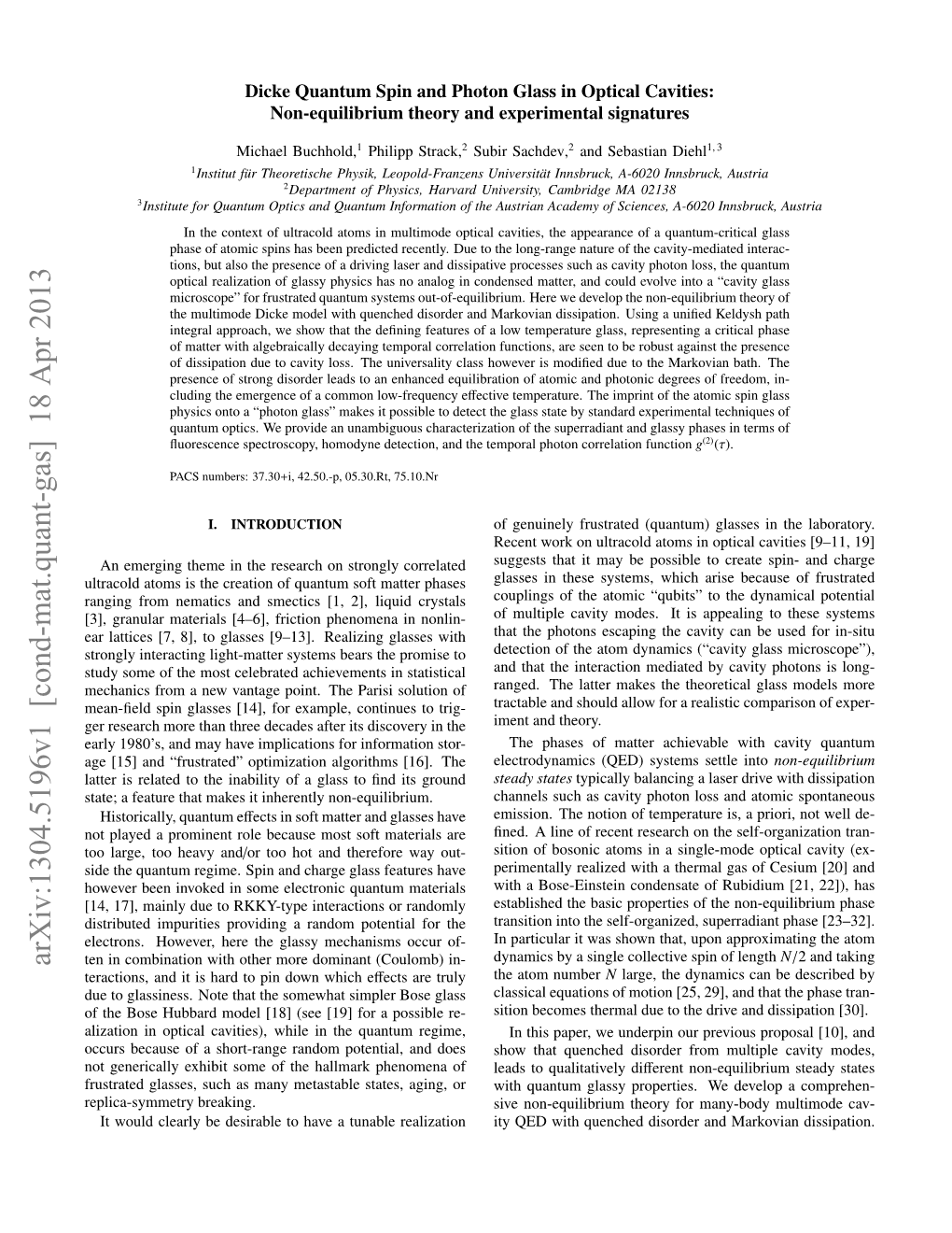 Dicke Quantum Spin and Photon Glass in Optical Cavities: Non-Equilibrium Theory and Experimental Signatures