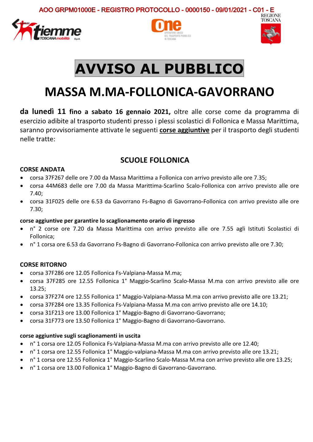 Massa Marittima-Follonica-Gavorrano