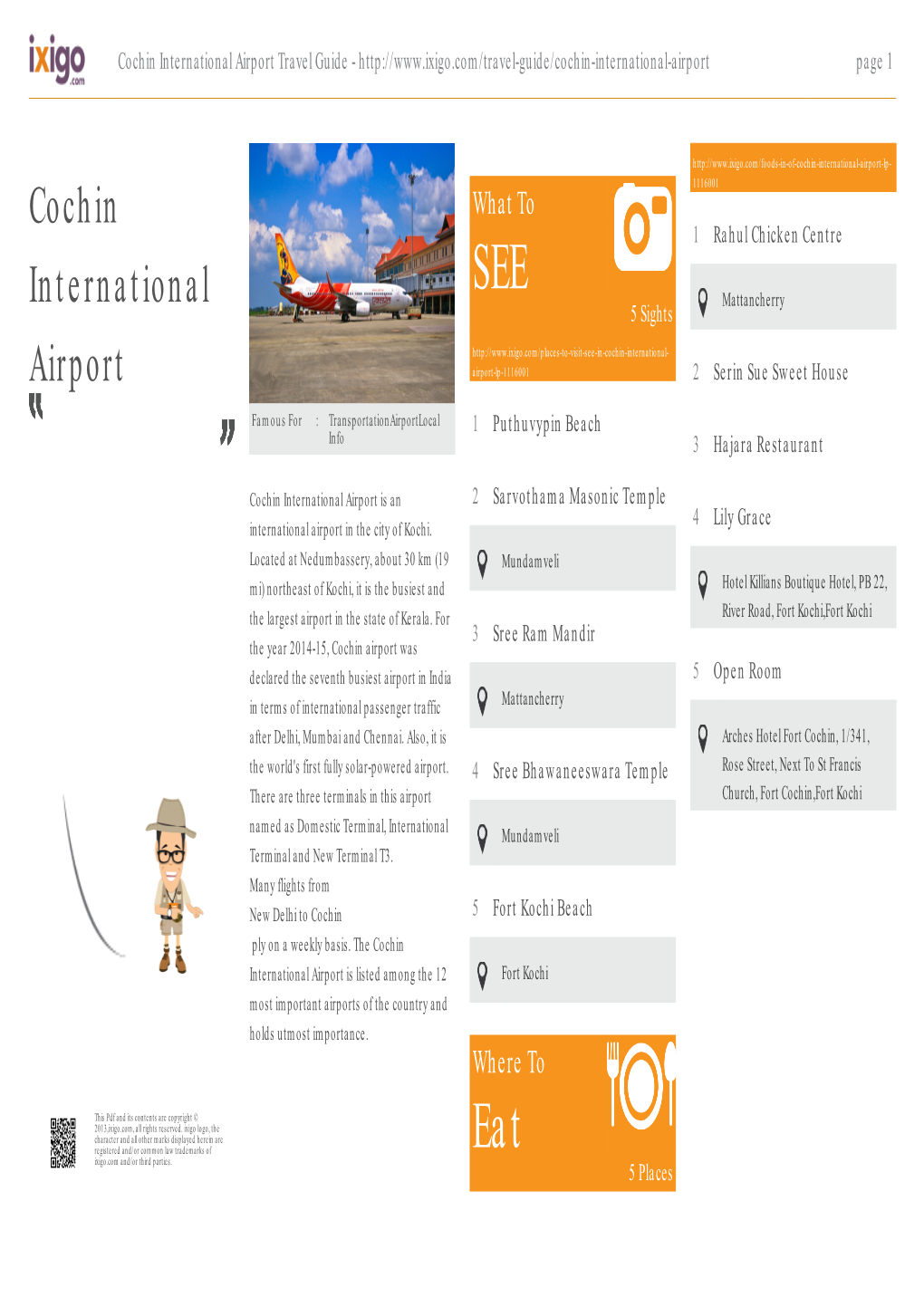 Cochin International Airport Travel Guide - Page 1