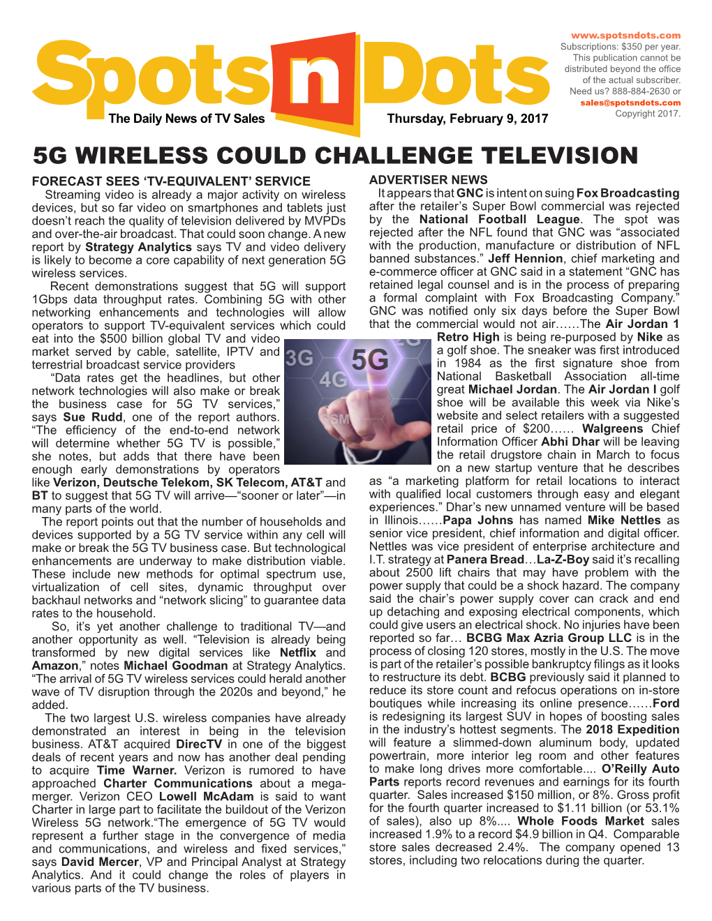 5G Wireless Could Challenge Television