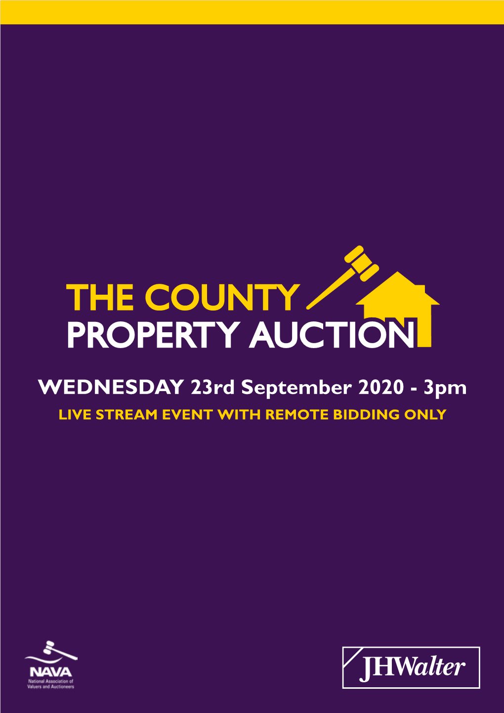 WEDNESDAY 23Rd September 2020 - 3Pm LIVE STREAM EVENT with REMOTE BIDDING ONLY Buyers Guide