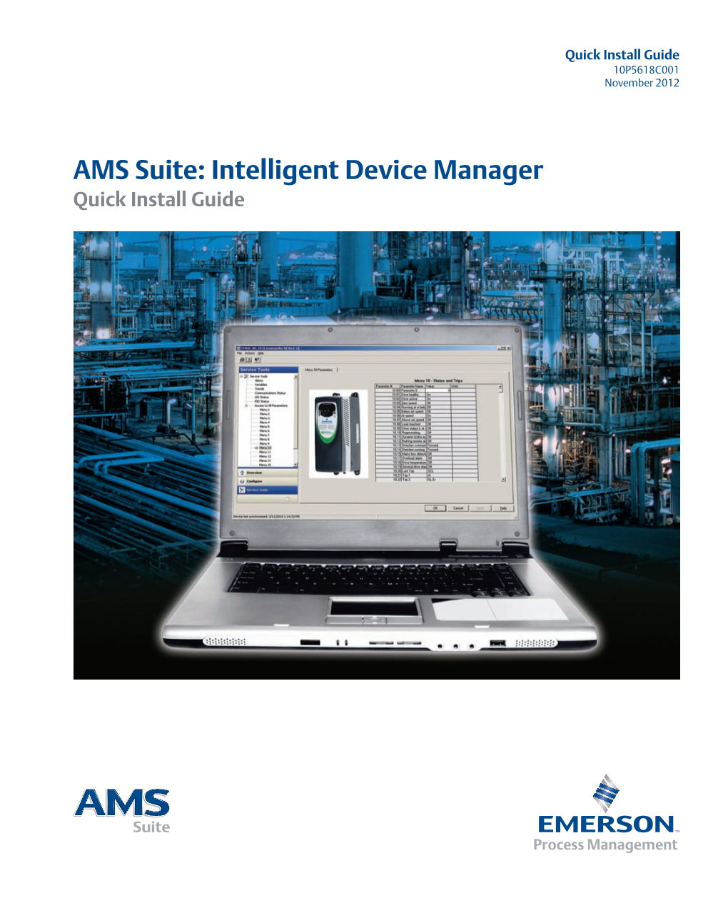 Quick Install Guide: AMS Suite Intelligence Device Manager (V12.0)