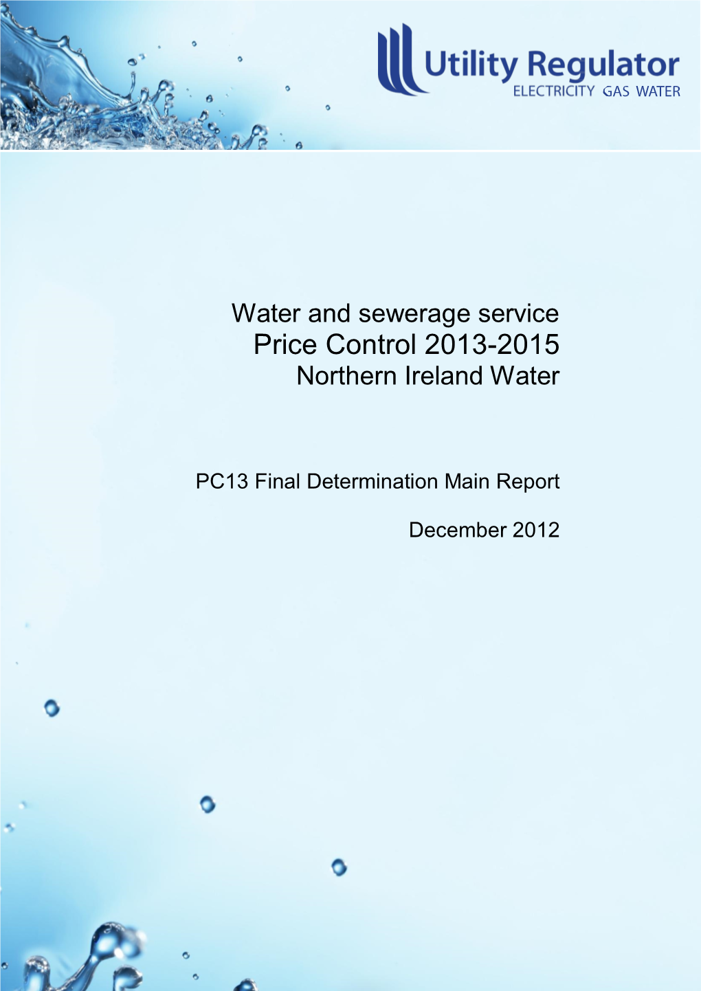 PC13 Final Determination Main Report