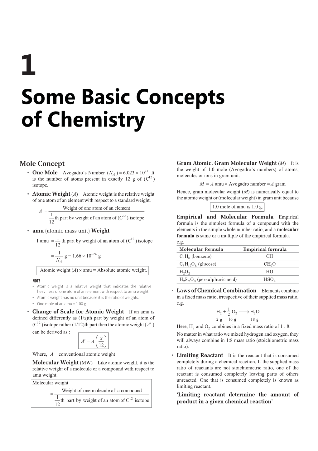 Some Basic Concepts of Chemistry