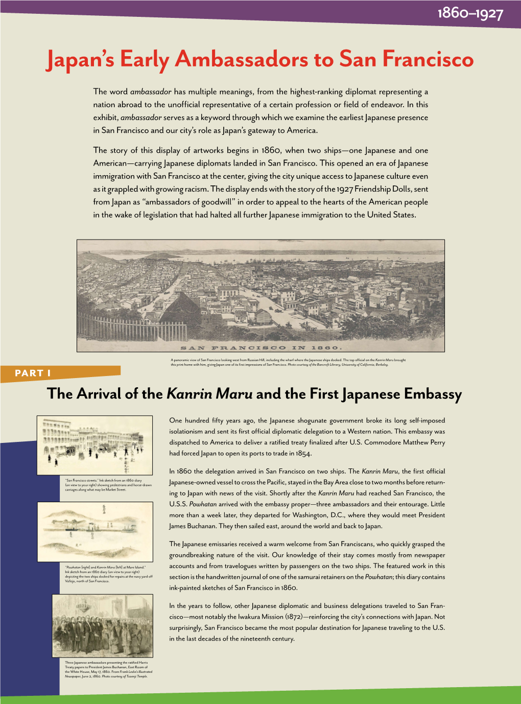 Japan's Early Ambassadors to San Francisco