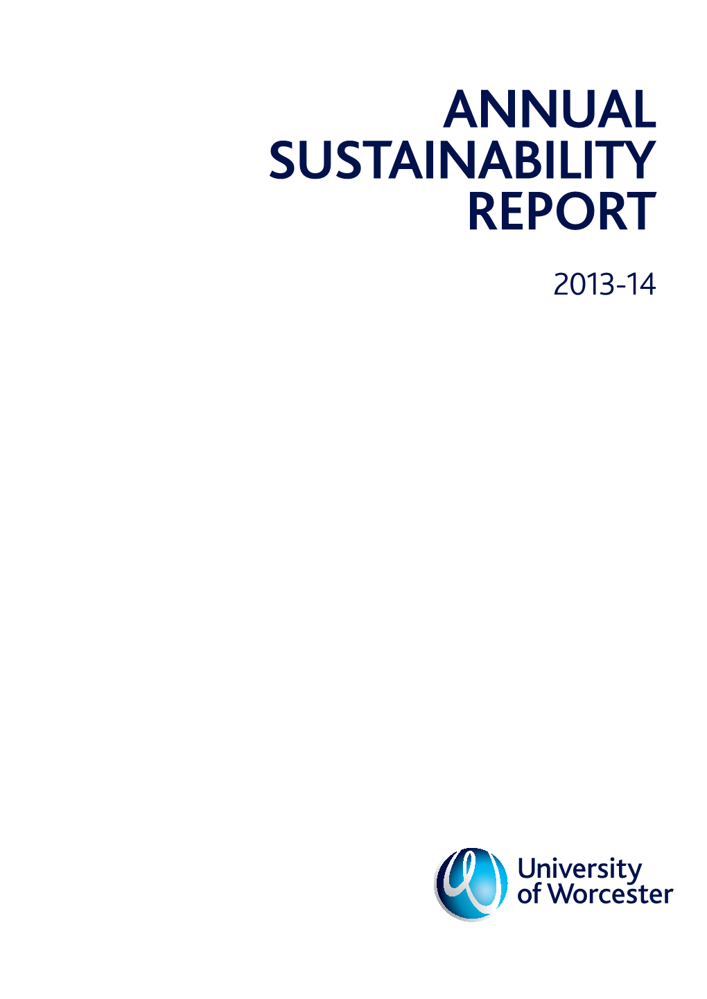 University of Worcester Sustainability Report 2013-14