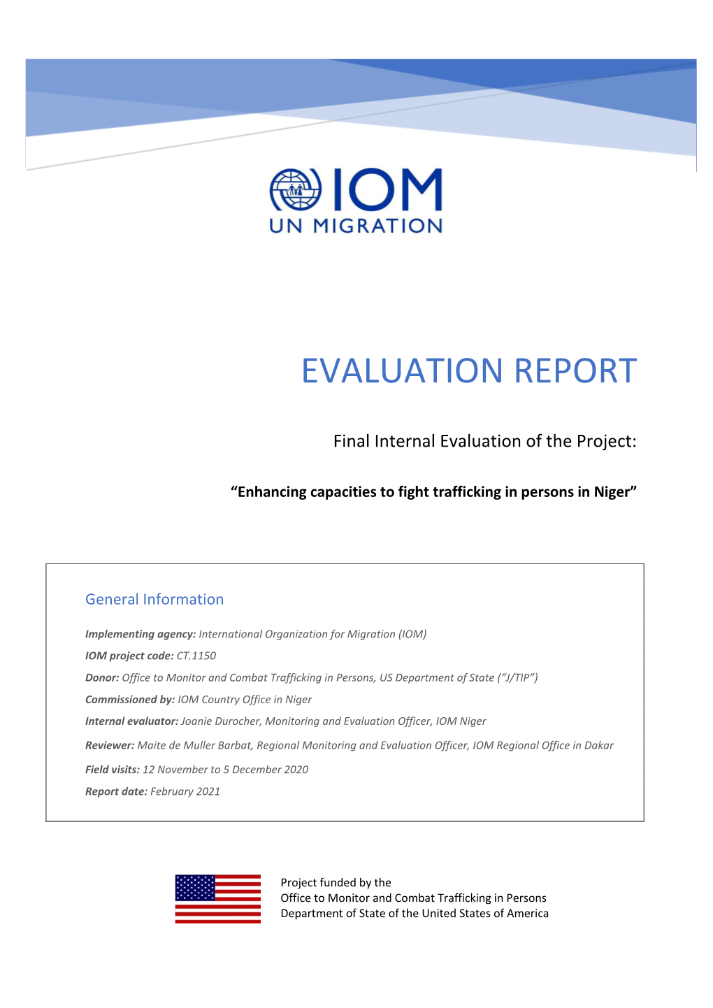 Evaluation Report