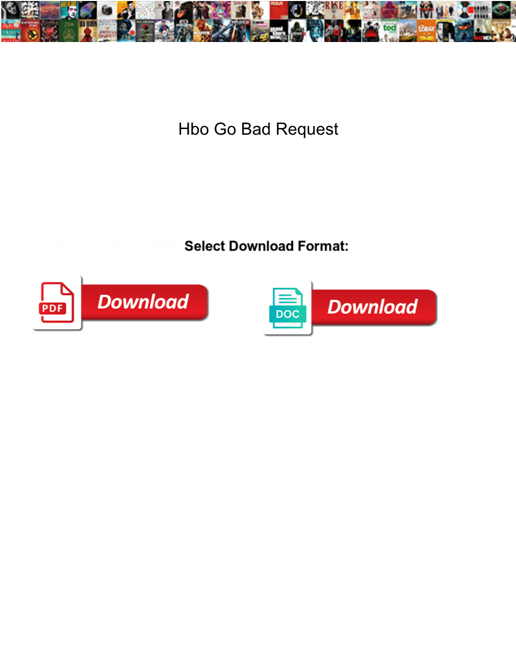 Hbo Go Bad Request