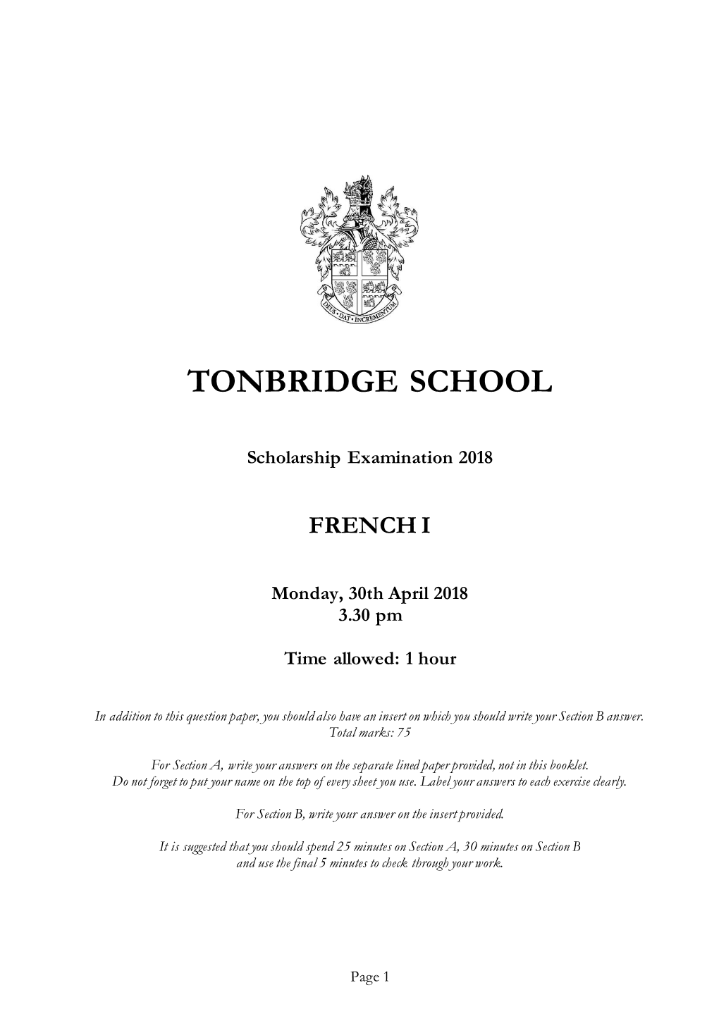 Tonbridge School