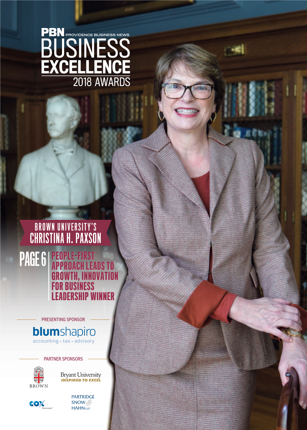 Christina H. Paxson People-First Page 6 Approach Leads to Growth, Innovation for Business Leadership Winner