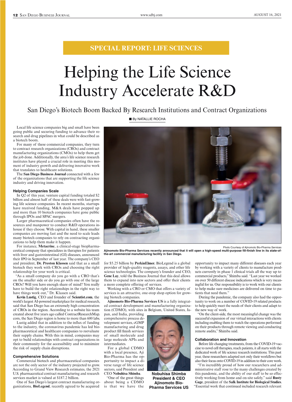 Helping the Life Science Industry Accelerate R&D