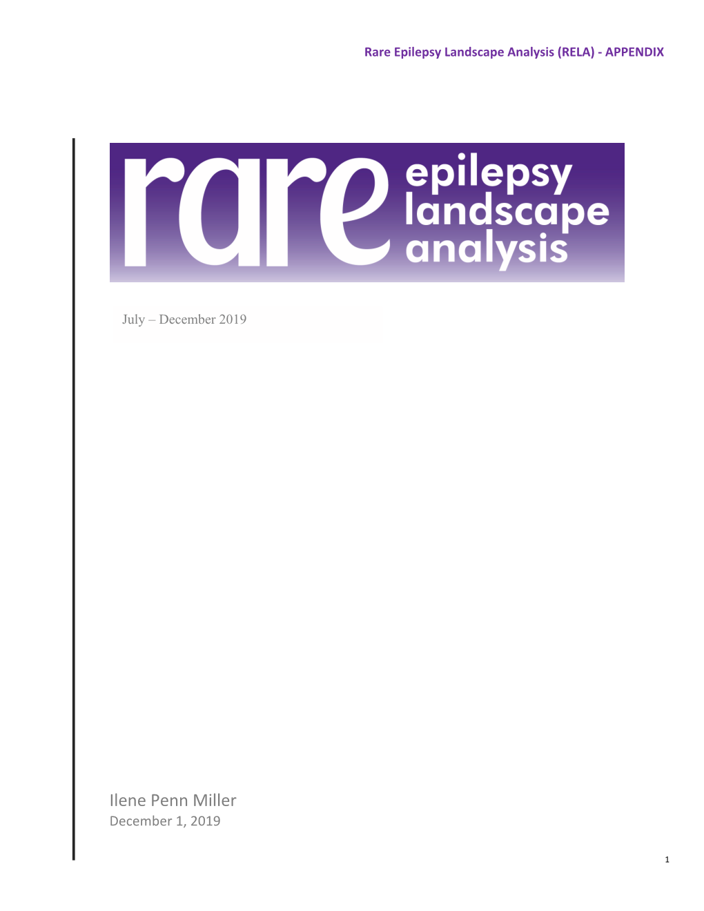 FINAL Rare Epilepsy Landscape Analysis