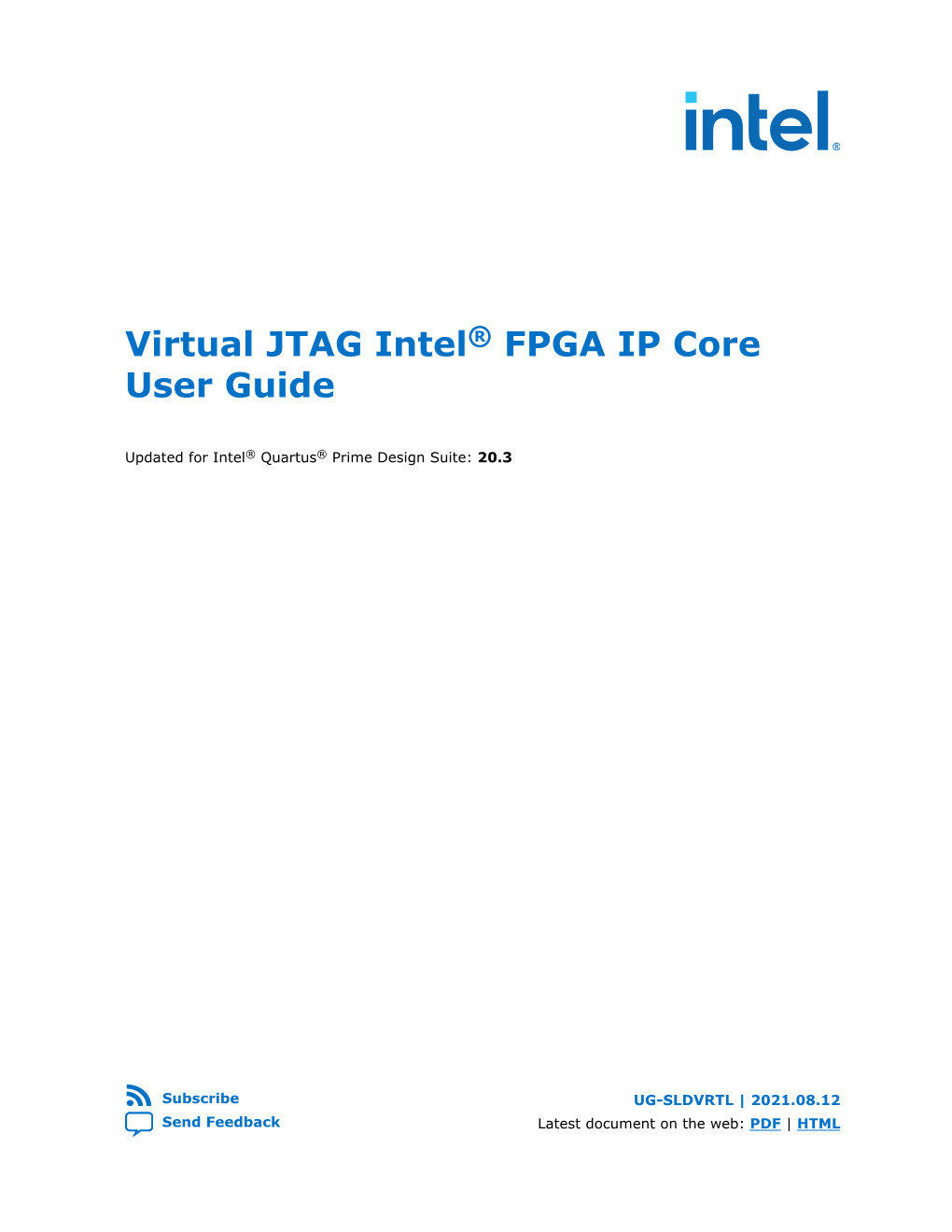 Virtual JTAG Intel® FPGA IP Core User Guide