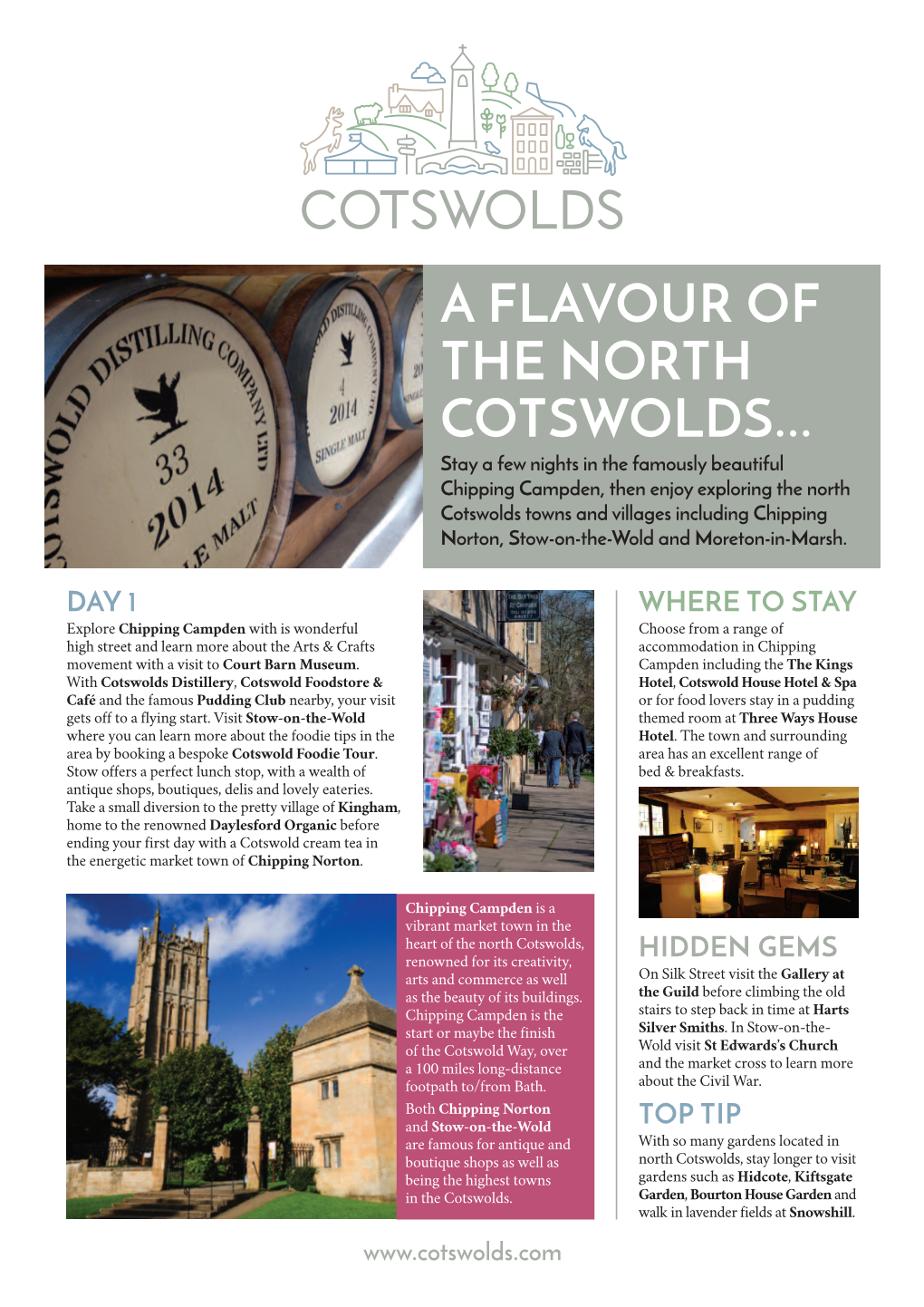 A Flavour of the North Cotswolds