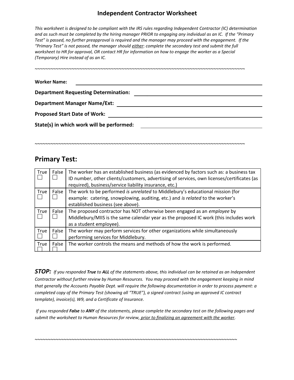 Independent Contractor Worksheet (B0540422.DOC;1)