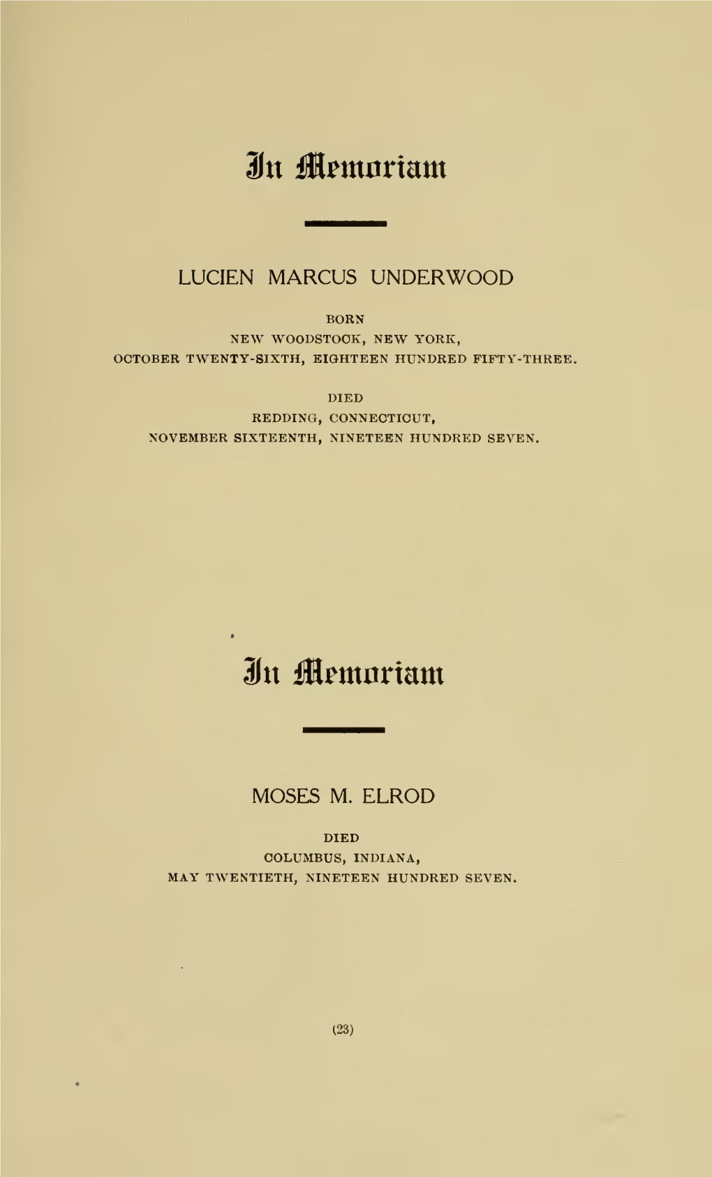 Proceedings of the Indiana Academy Of