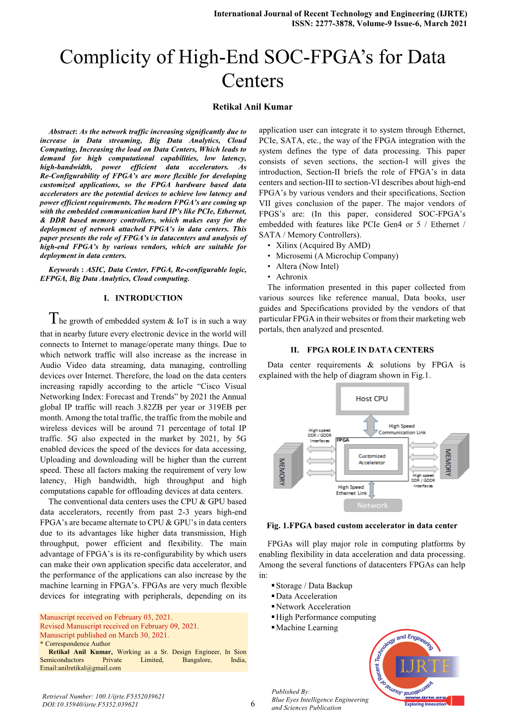 Complicity of High-End SOC-FPGA's for Data Centers