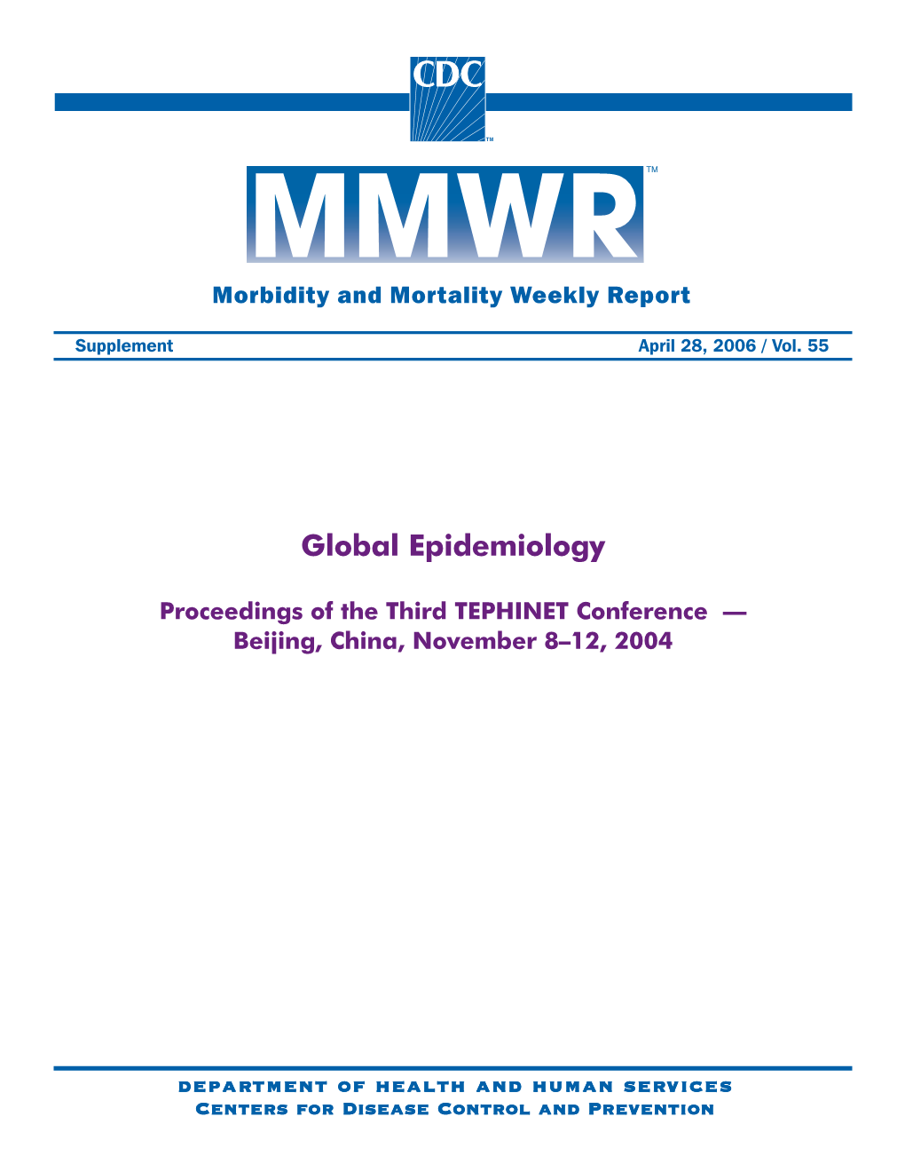 Global Epidemiology