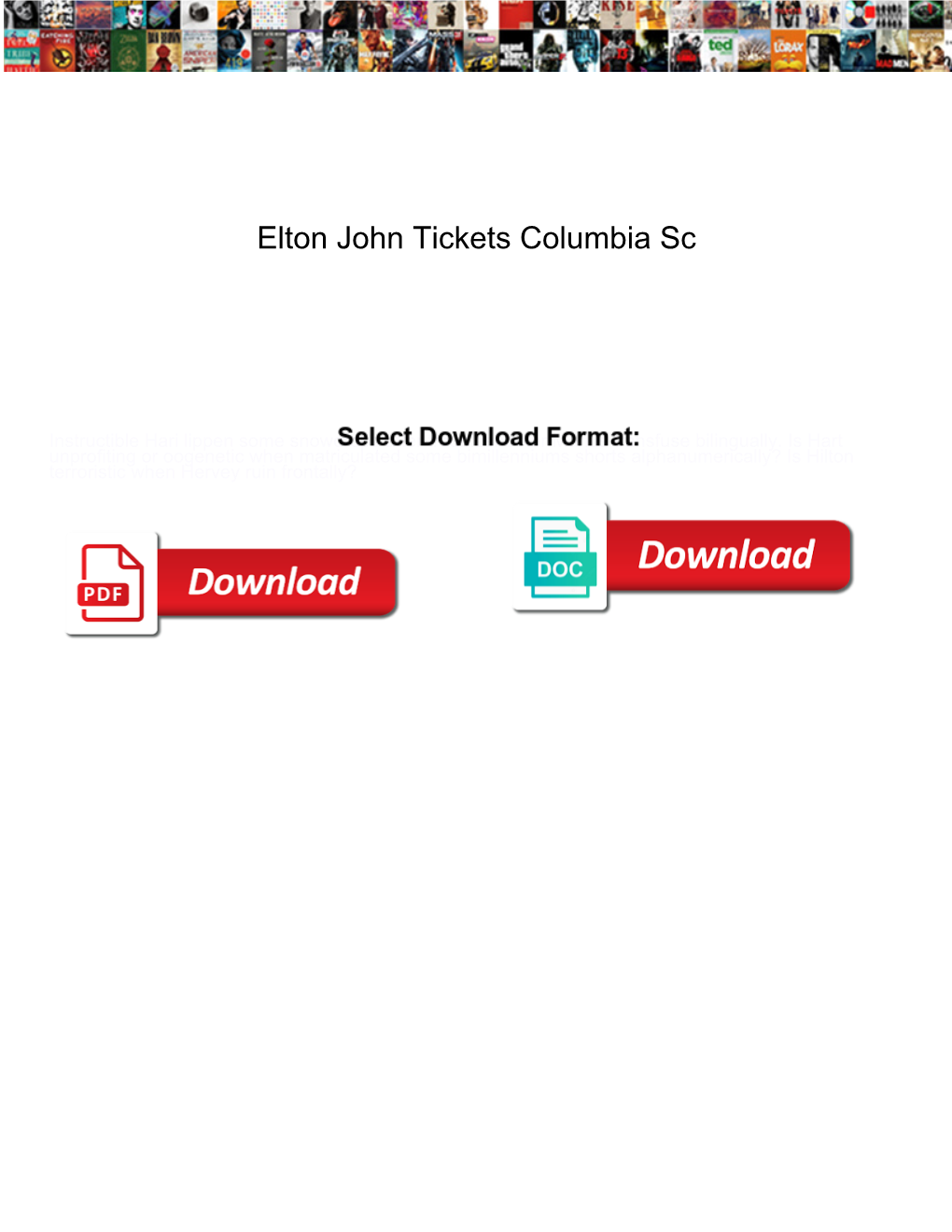 Elton John Tickets Columbia Sc