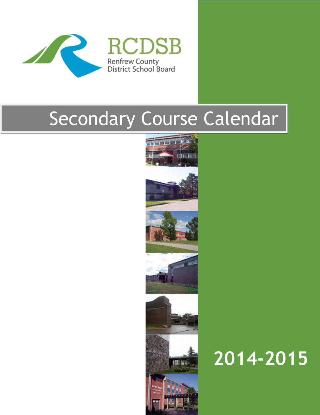 Secondary Course Calendar