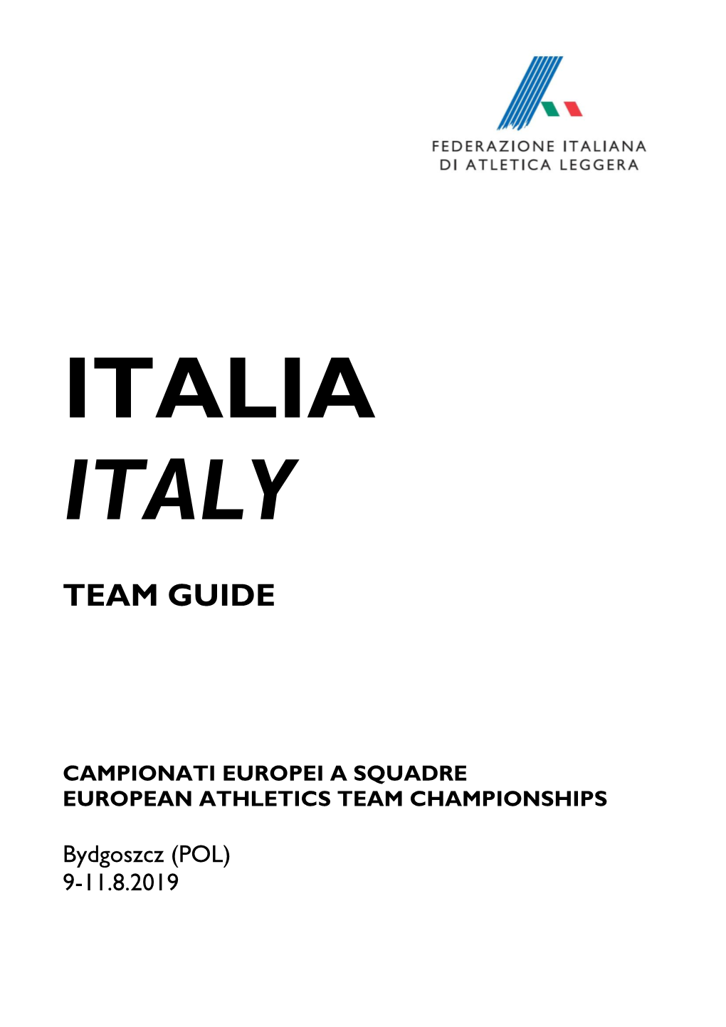 (Pdf) Le Schede Degli Azzurri Di Bydgoszcz 2019