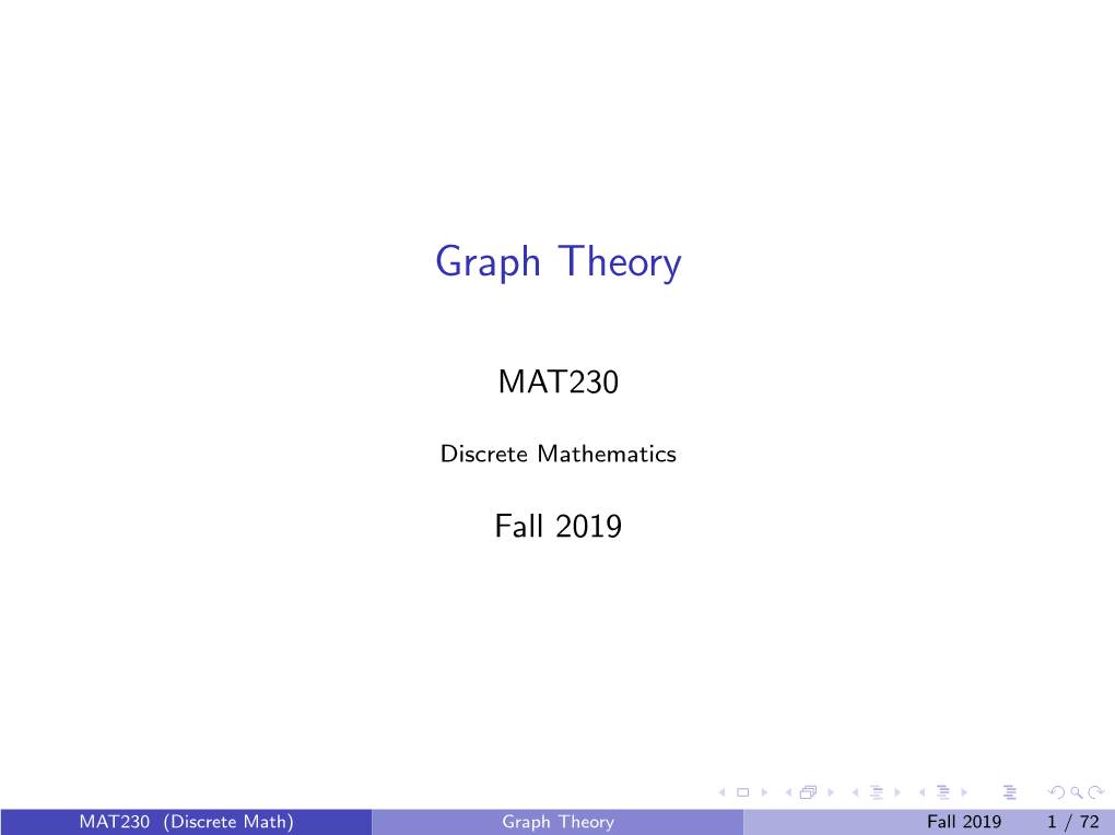 Graph Theory