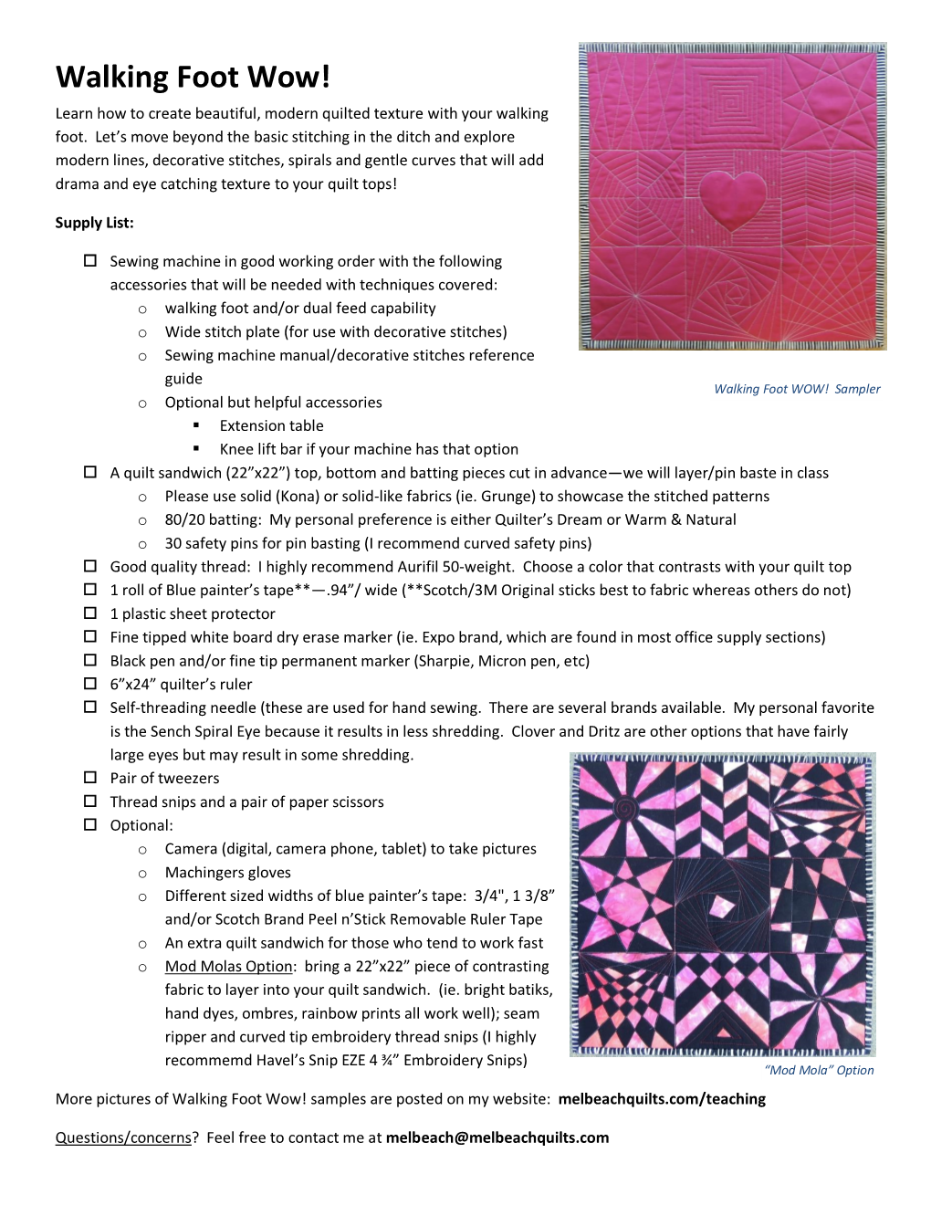 Walking Foot Wow! Learn How to Create Beautiful, Modern Quilted Texture with Your Walking Foot