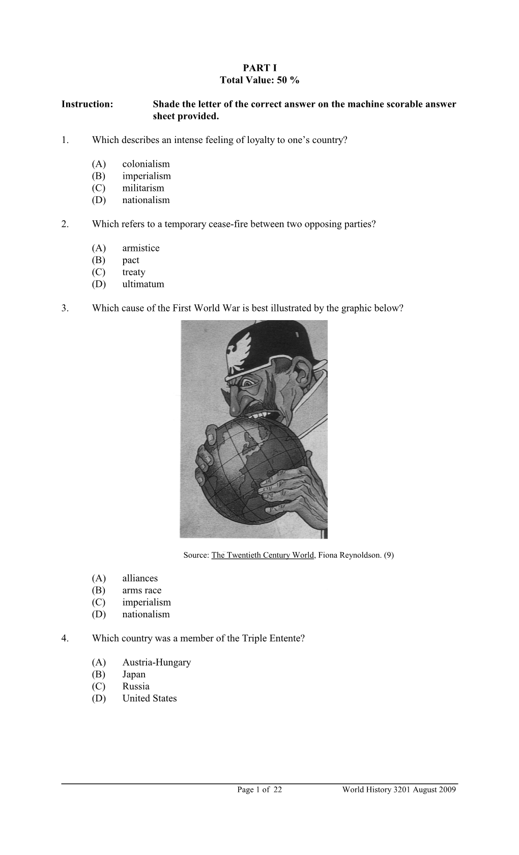 C\2008-9 Exams\2008-09\Publics 2009\World History 3201\Nov 27