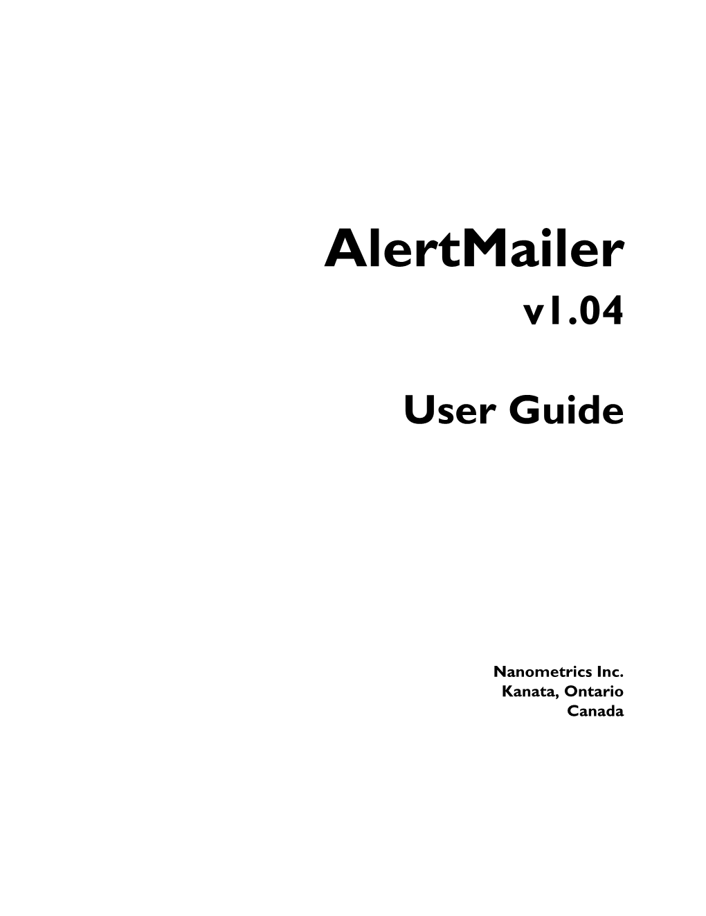 Alertmailer V1.04