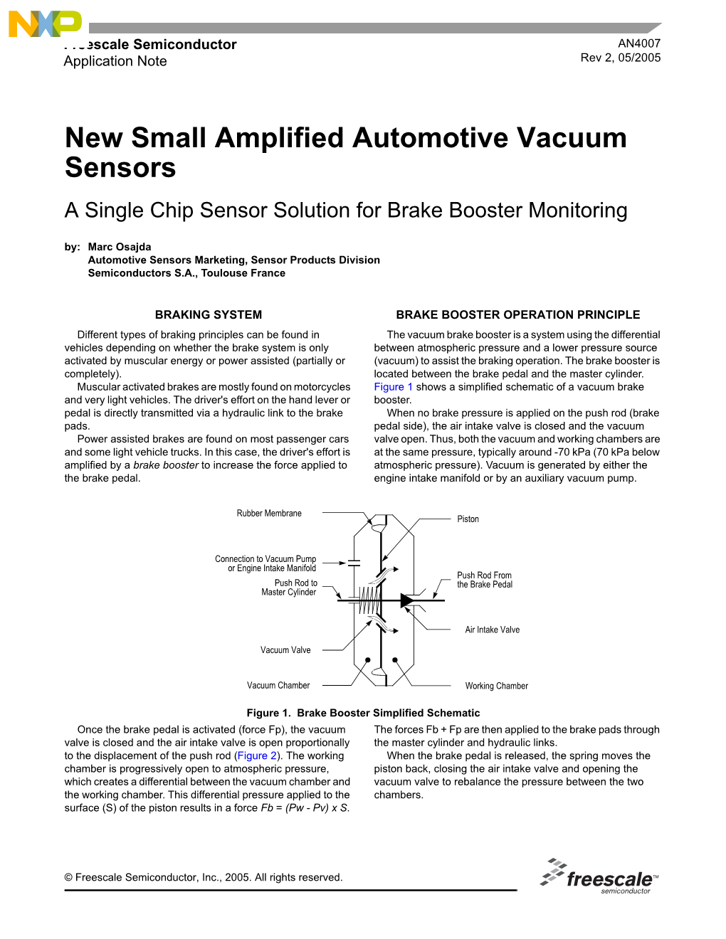 AN4007, New Small Amplified Automotive Vacuum Sensors