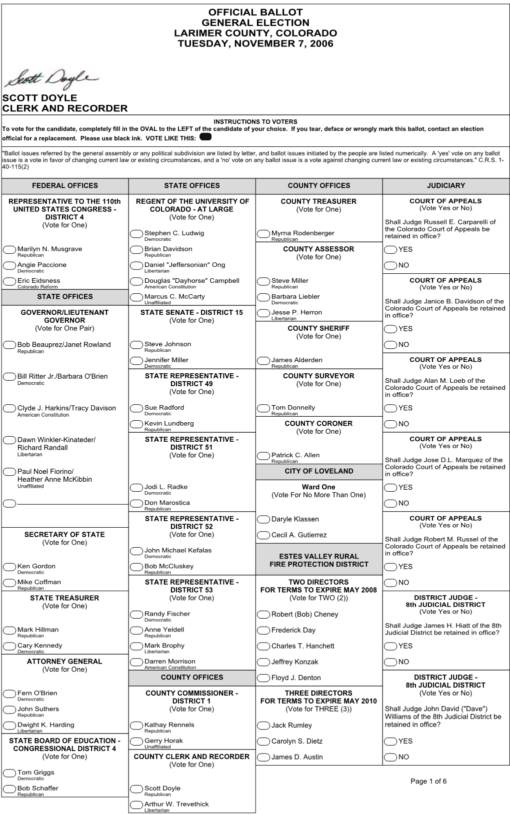 2006 General Election