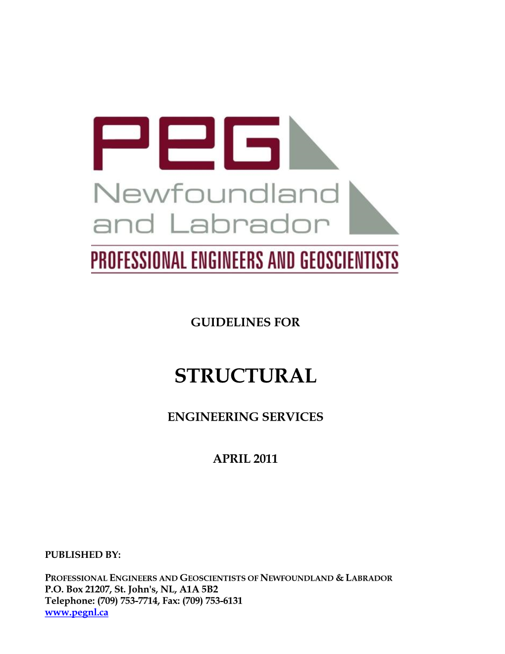Guidelines for Structural Engineering Services Page 1