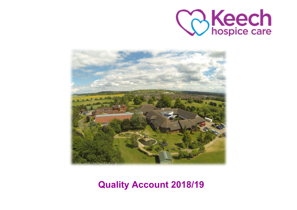 Keech Hospice Care Clinical Governance Overview (April 2018 – March 2019)