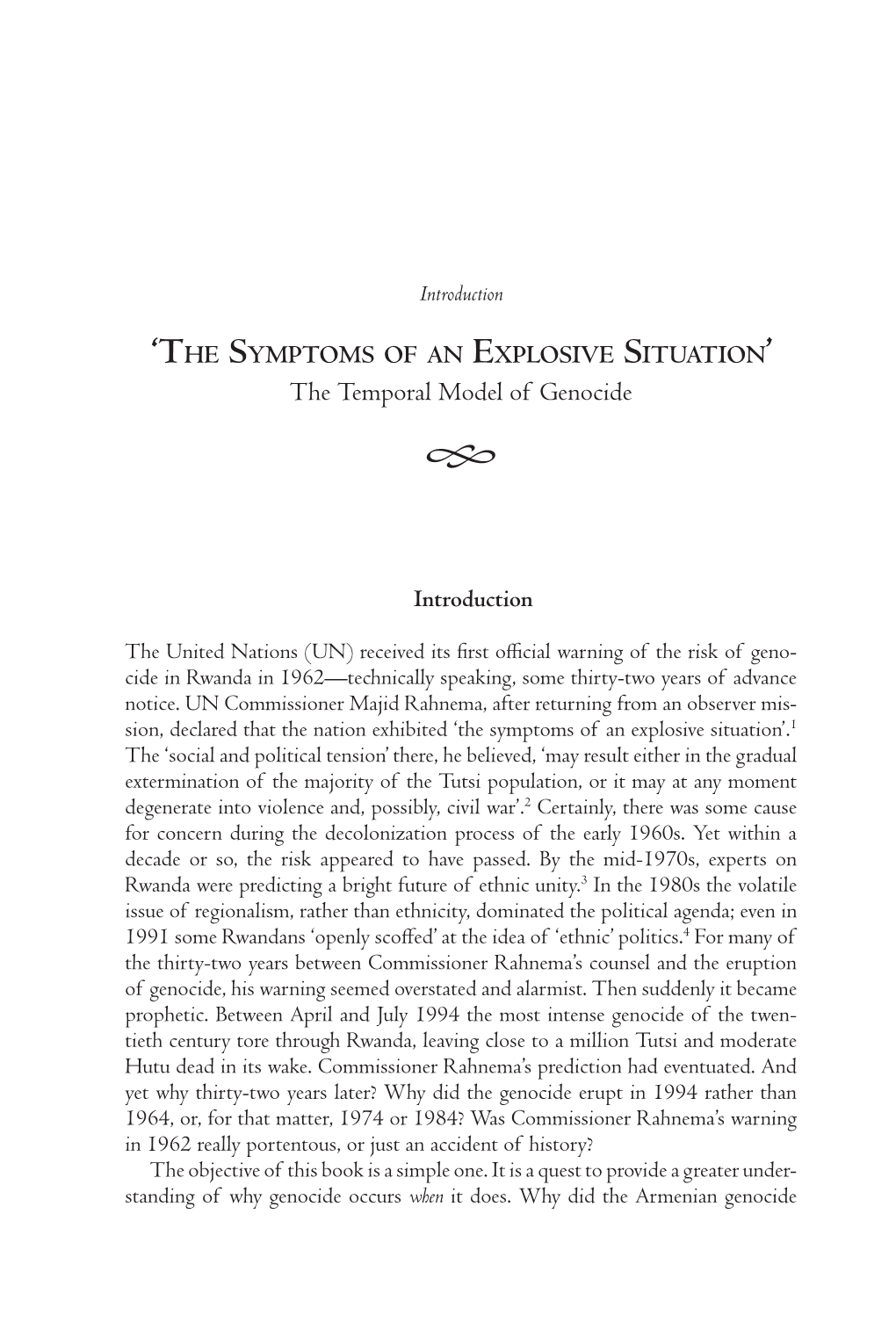 The Temporal Model of Genocide 