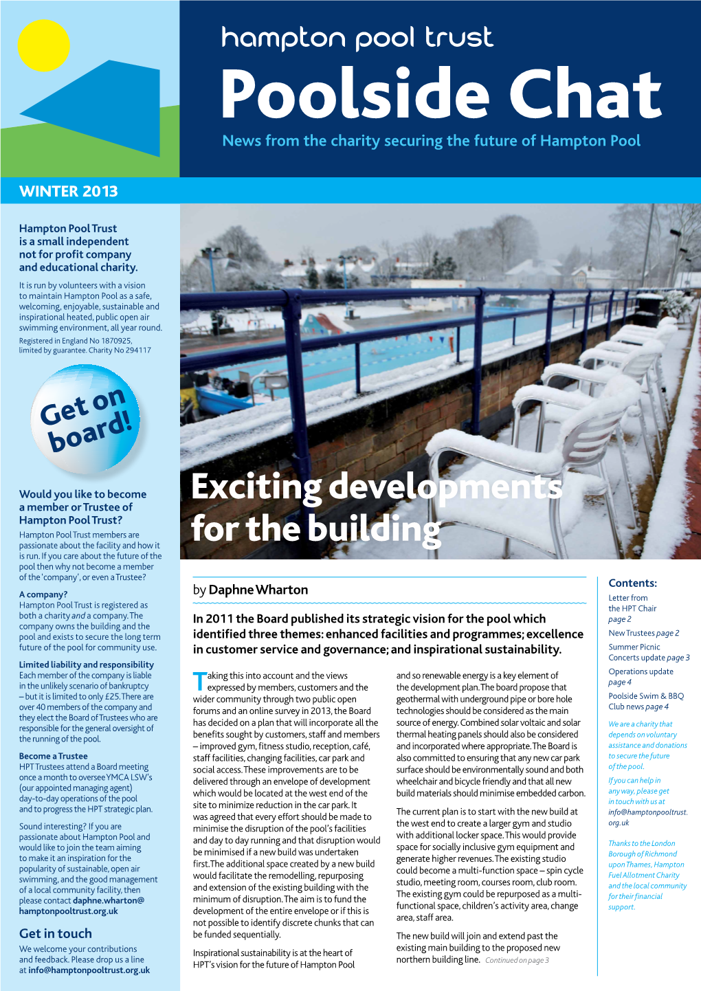 Poolside Chat News from the Charity Securing the Future of Hampton Pool