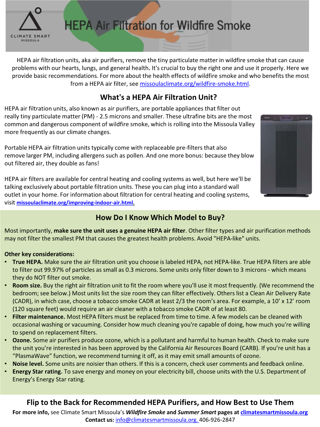 Air Purifiers, Remove the Tiny Particulate Matter in Wildfire Smoke That Can Cause Problems with Our Hearts, Lungs, and General Health