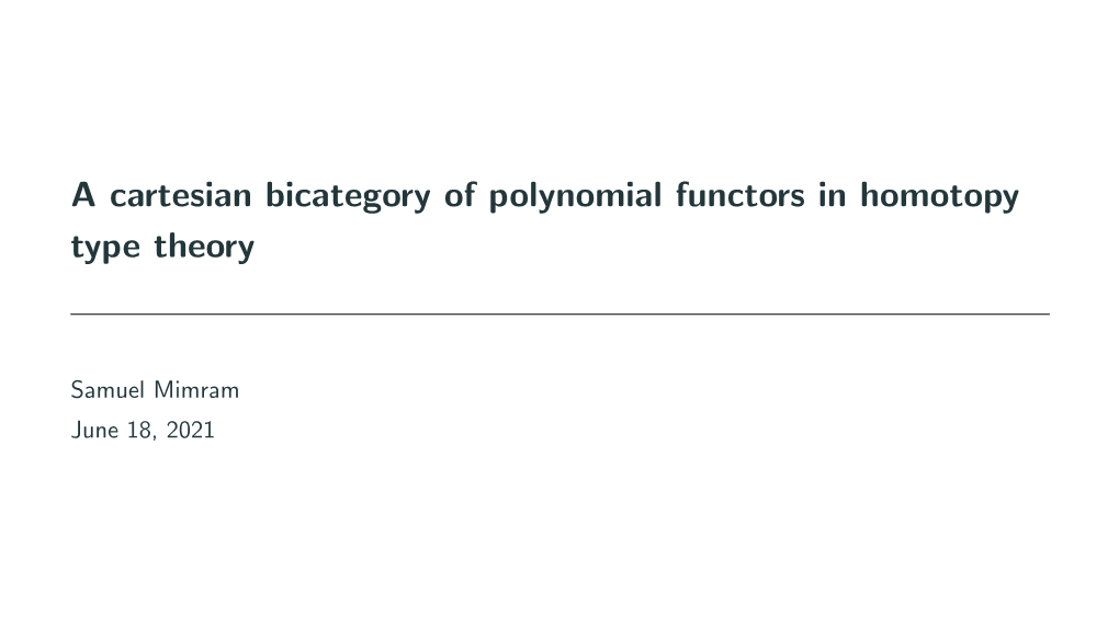 A Cartesian Bicategory of Polynomial Functors in Homotopy Type Theory