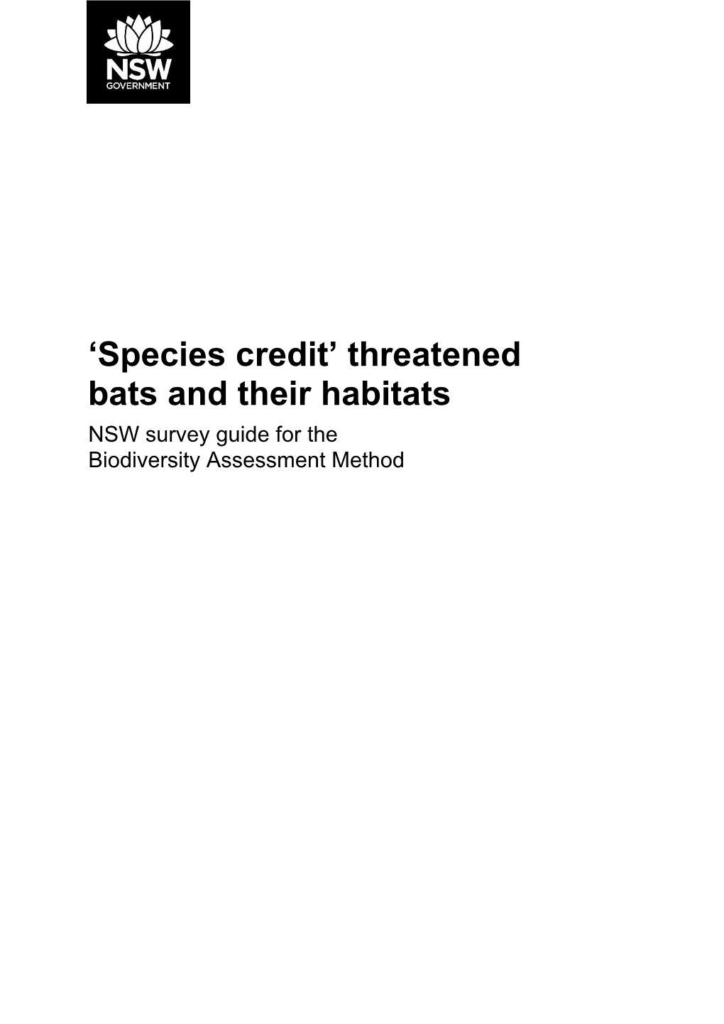 Species Credit