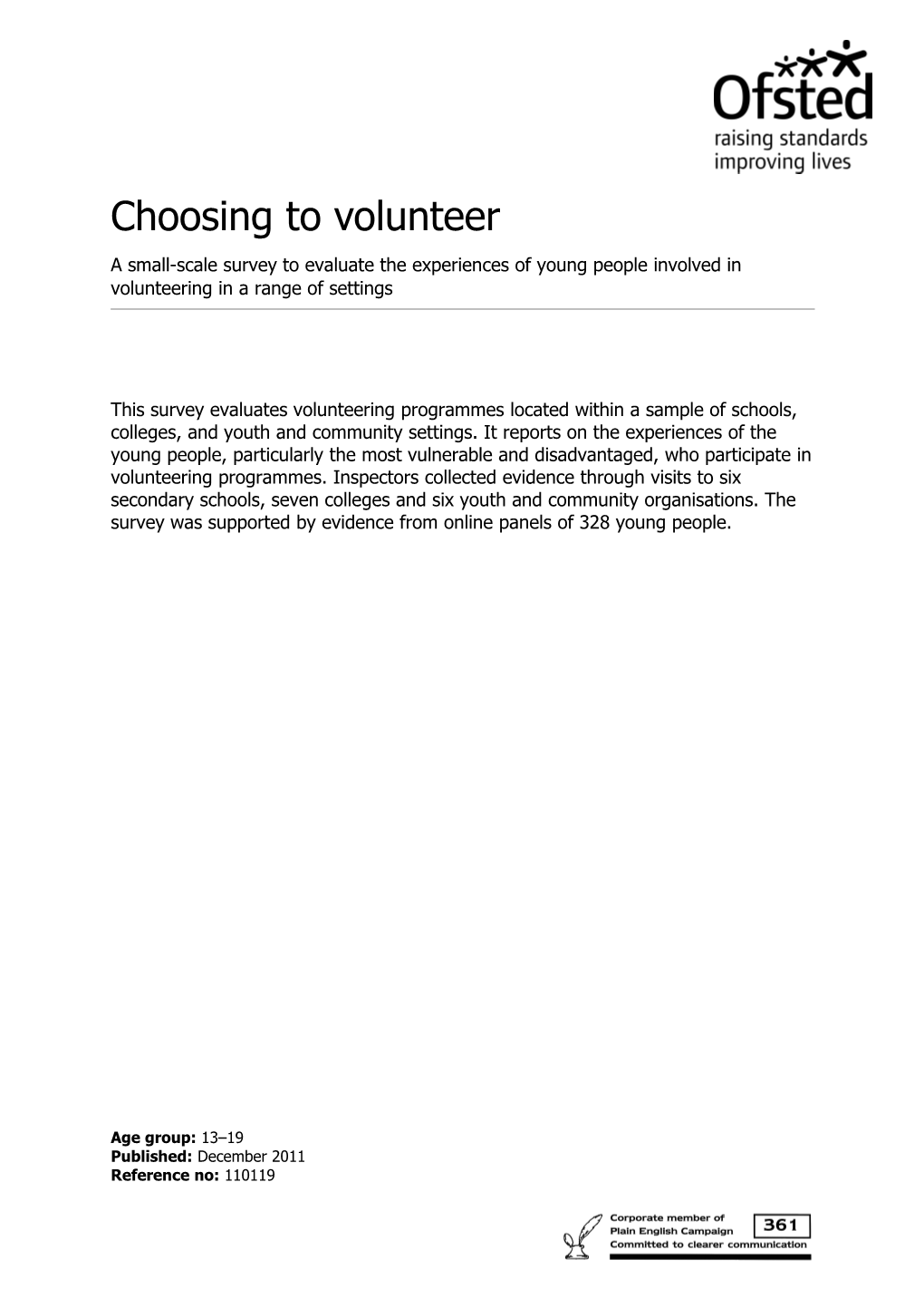 Developing and Promoting Volunteering 10