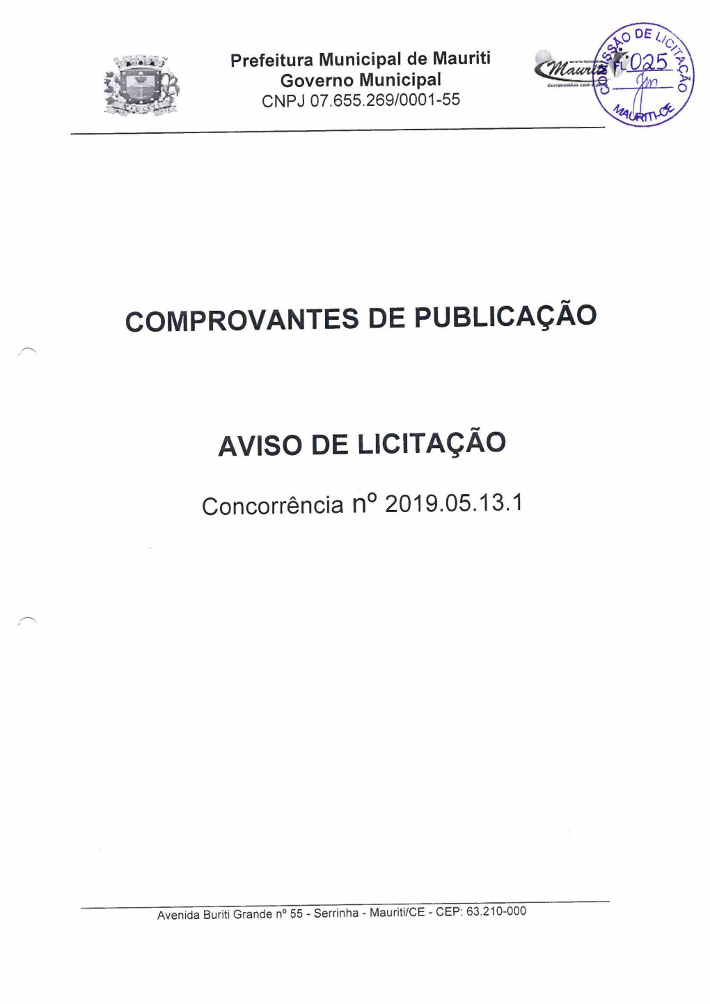 Avisos De Licitação