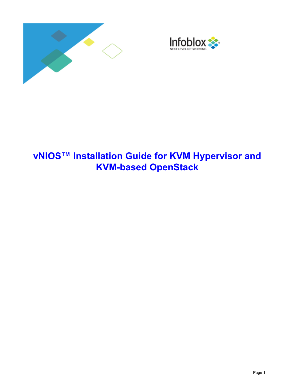 Installation Guide for Vnios for KVM Based Openstack.Pdf