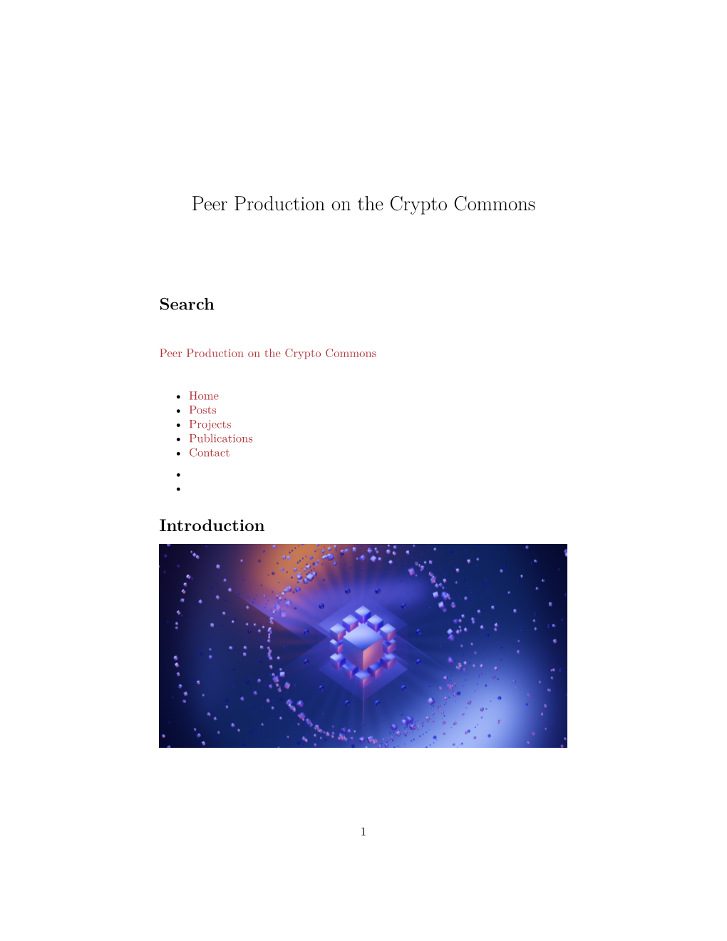 Peer Production on the Crypto Commons