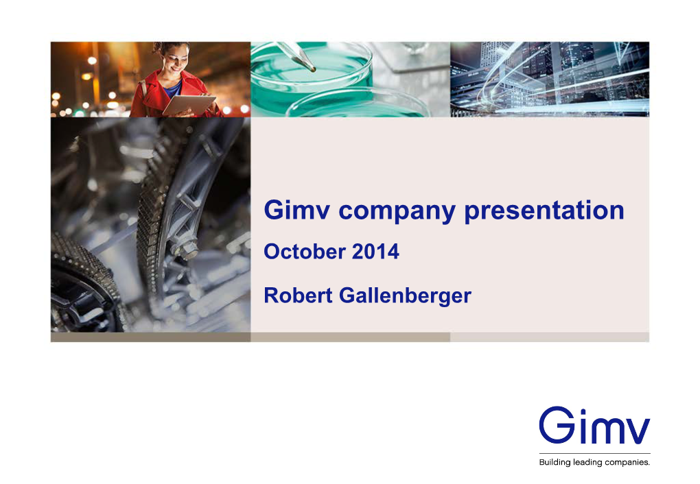 Gimv Company Presentation October 2014