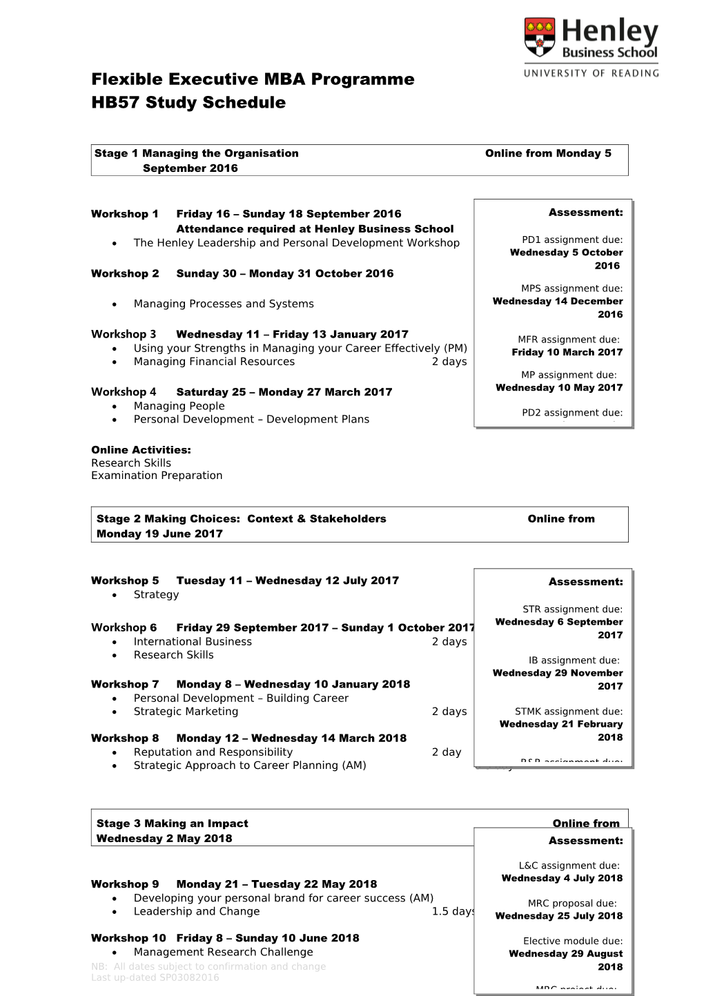 Flexible Executive MBA Programme