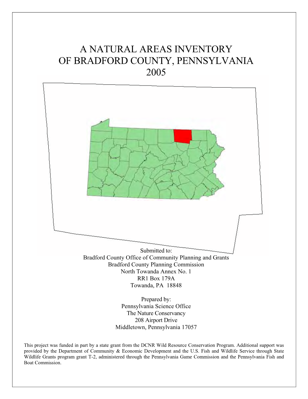 Bradford County, Pennsylvania 2005