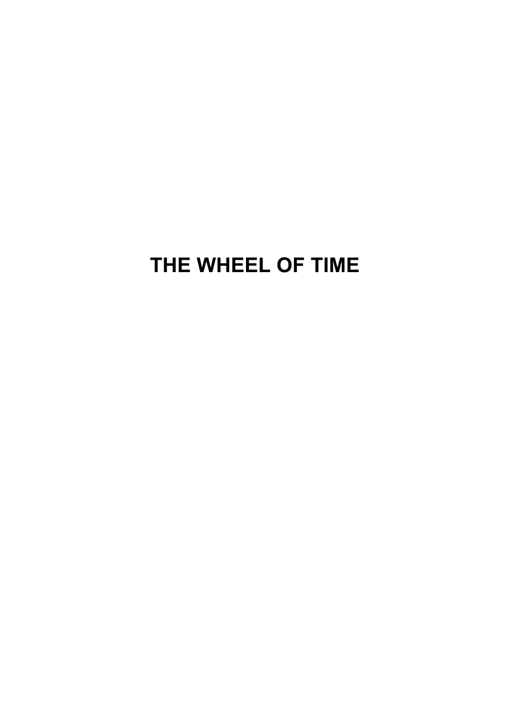 The Wheel of Time Int