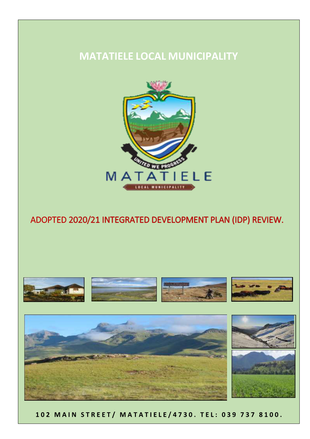 MATATIELE ADOPTED 2020-21 IDP Document